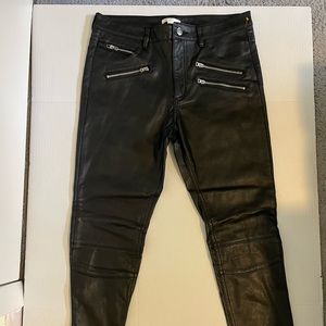 H&M faux leather pants